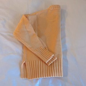 Creamsicle Orange Sweater, Mock Neck